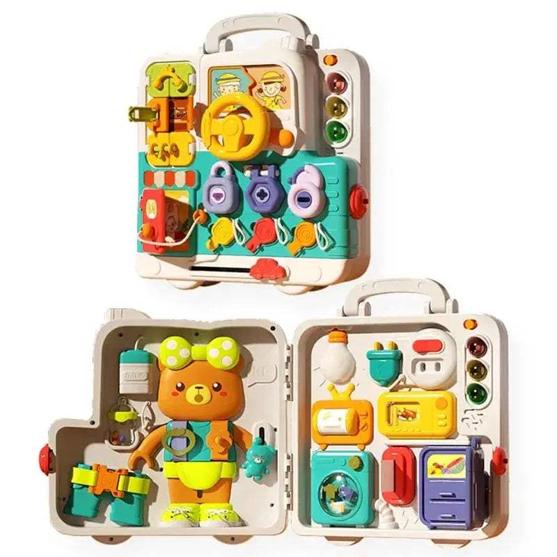 Car Shaped Montessori Busy Board For Sensory Learning - ToylandEU