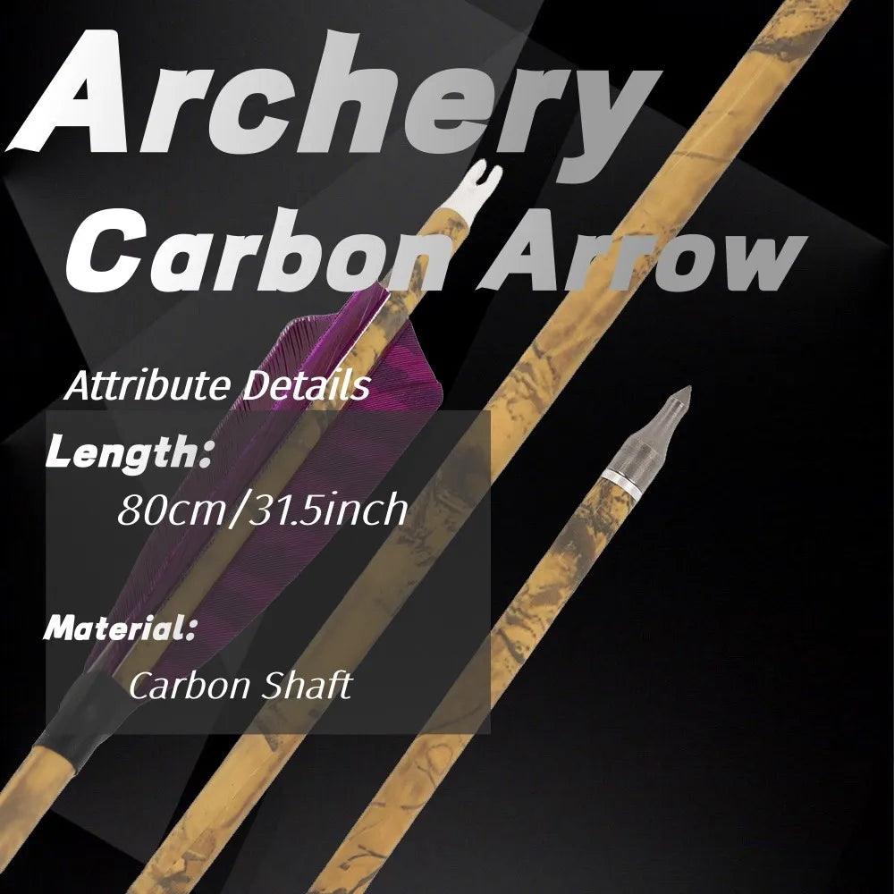 Carbon Arrows | 30 Inch 500 Spine | Toylandeu™