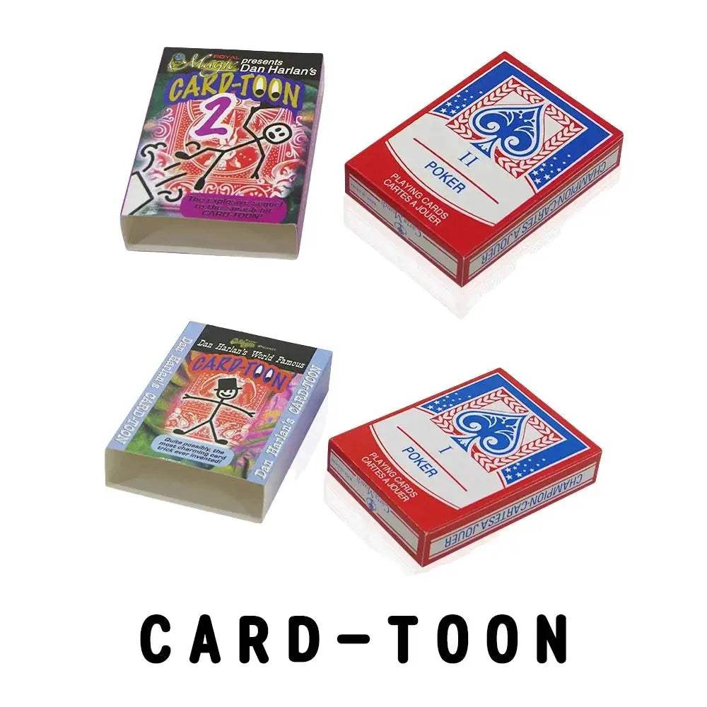 Cardtoon Deck Magic Tricks Mind Reading Predictions - ToylandEU