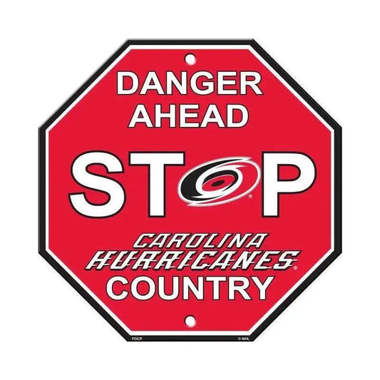  Carolina Hurricanes 12x12 Plastic Stop Style Sign CO -  ToylandEU™