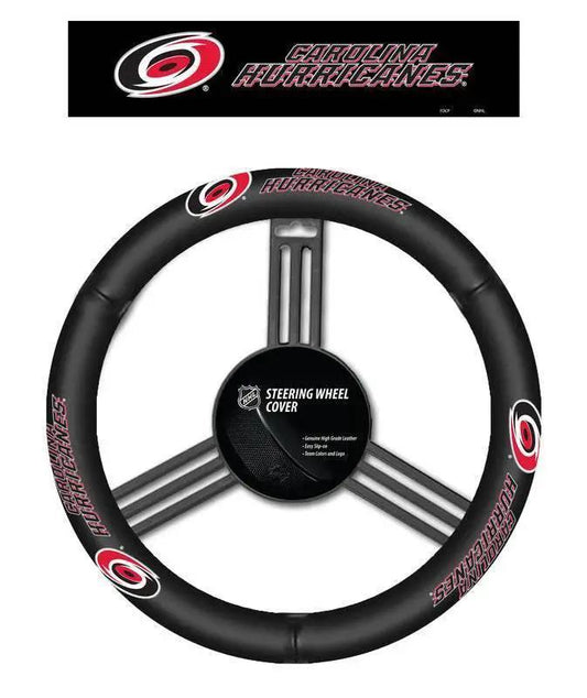  Carolina Hurricanes Leather Steering Wheel Cover NHL -  ToylandEU™