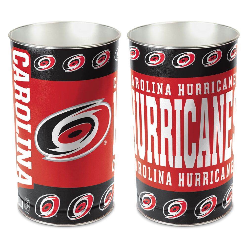 Carolina Hurricanes Wastebasket 15 Inch Metal Trash Can - ToylandEU
