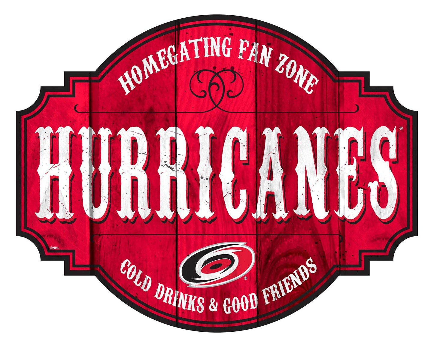 Carolina Hurricanes Wood Sign 12 Inch Homegating Tavern - ToylandEU