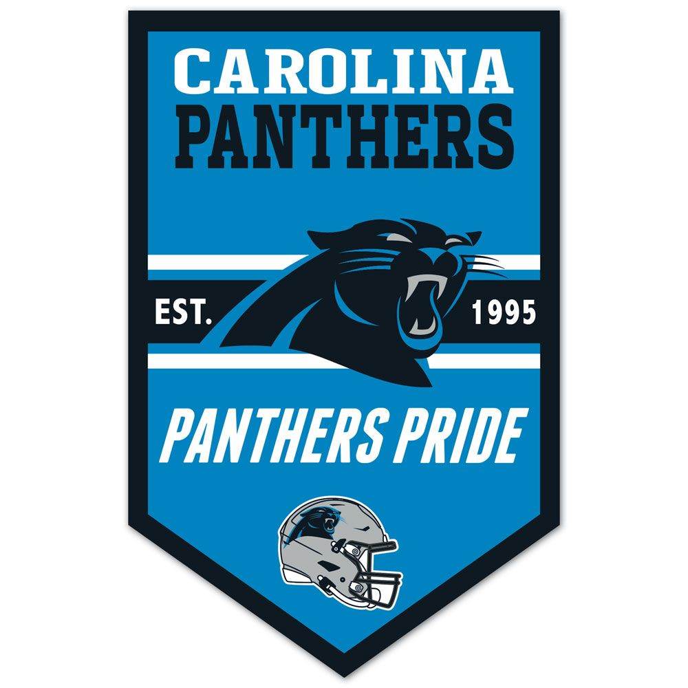Carolina Panthers 11x17 Inch Wood Sign Chevron Wall Decor - ToylandEU
