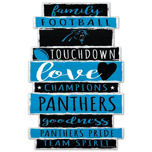  Carolina Panthers 11x17 Wood Family Word Sign Wincraft -  ToylandEU™
