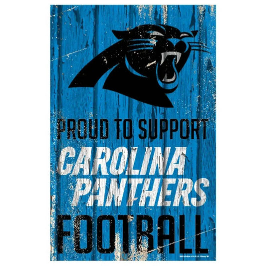  Carolina Panthers 11x17 Wood Sign Proud To Support Design -  ToylandEU™