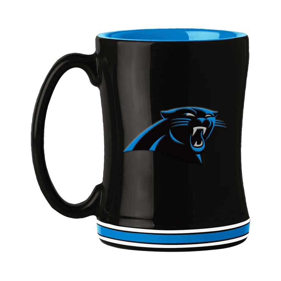 Carolina Panthers 14oz Sculpted Relief Team Color Mug - ToylandEU