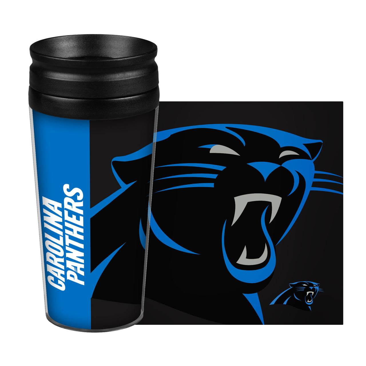 Carolina Panthers 14oz Travel Mug Full Wrap Hype Design - ToylandEU