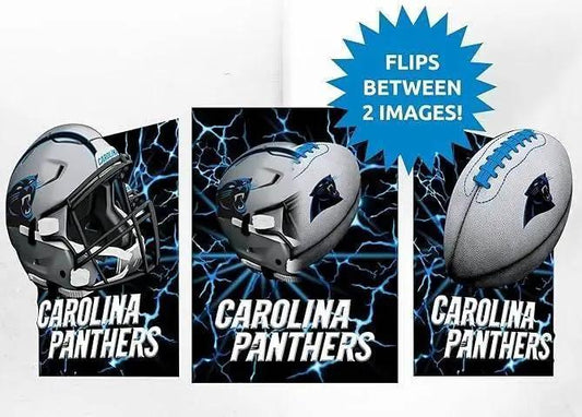  Carolina Panthers 3D Art Print 12x16 Lightning Flip -  ToylandEU™