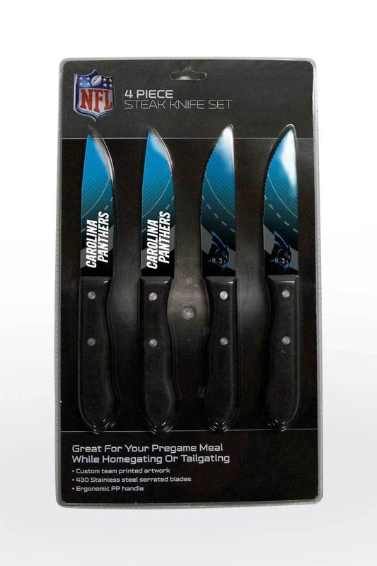  Carolina Panthers 4 Pack Steak Knife Set Stainless Steel -  ToylandEU™