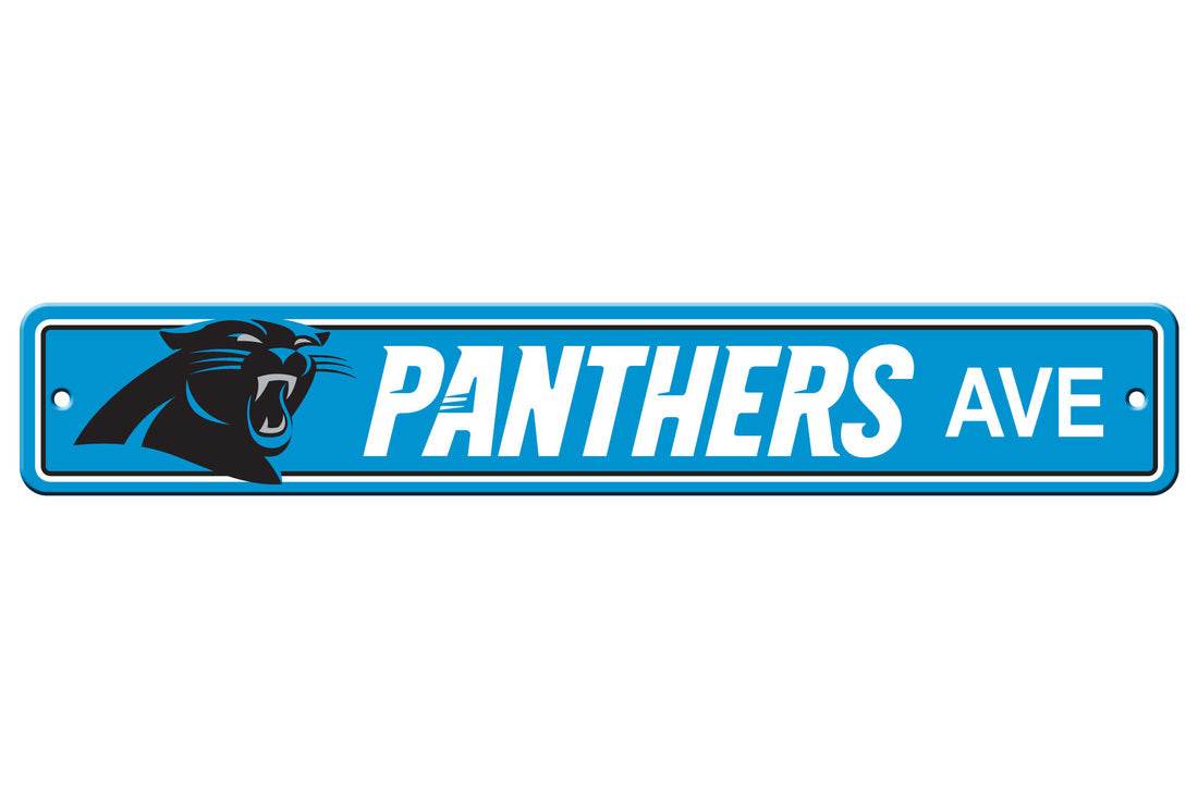 Carolina Panthers 4x24 Plastic Street Sign Decoration - ToylandEU