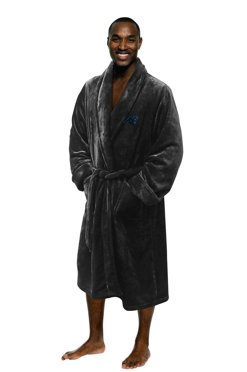 Carolina Panthers Bathrobe Embroidered Logo Silk Touch L XL - ToylandEU