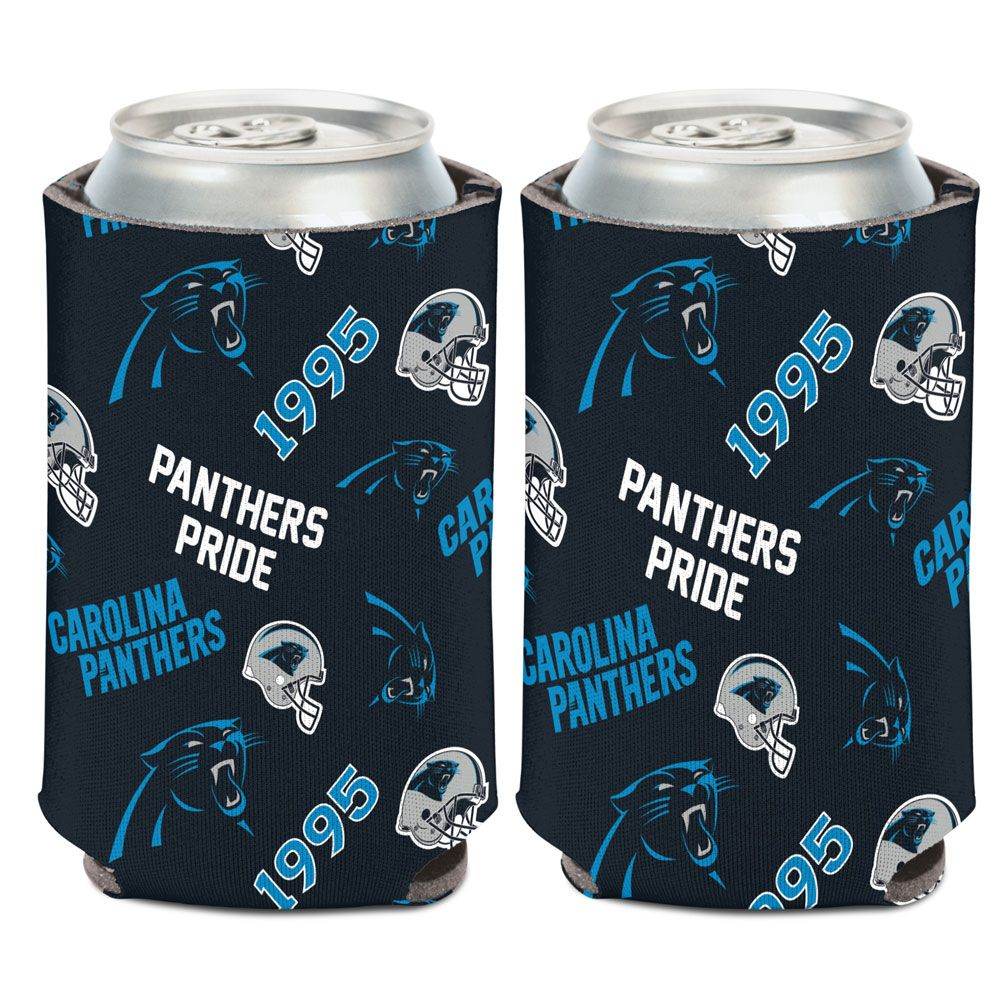 Carolina Panthers Can Cooler Scatterprint Design 12 Oz - ToylandEU
