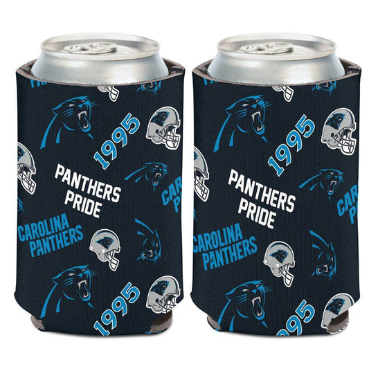 Carolina Panthers Can Cooler Scatterprint Design 12 Oz - ToylandEU