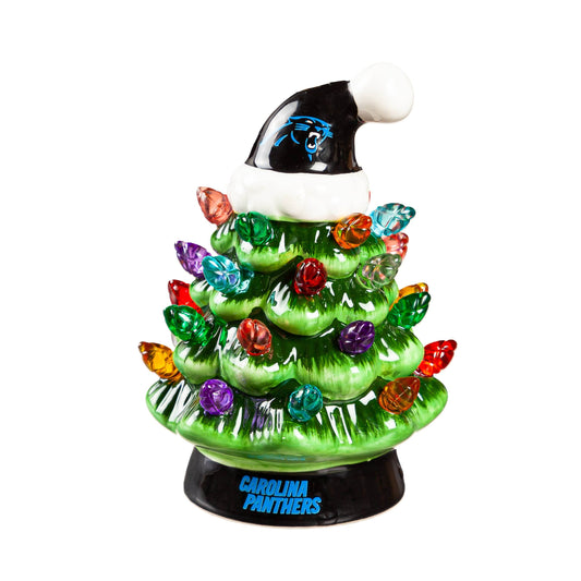 Carolina Panthers Christmas Tree 4 Inch LED Tabletop - ToylandEU