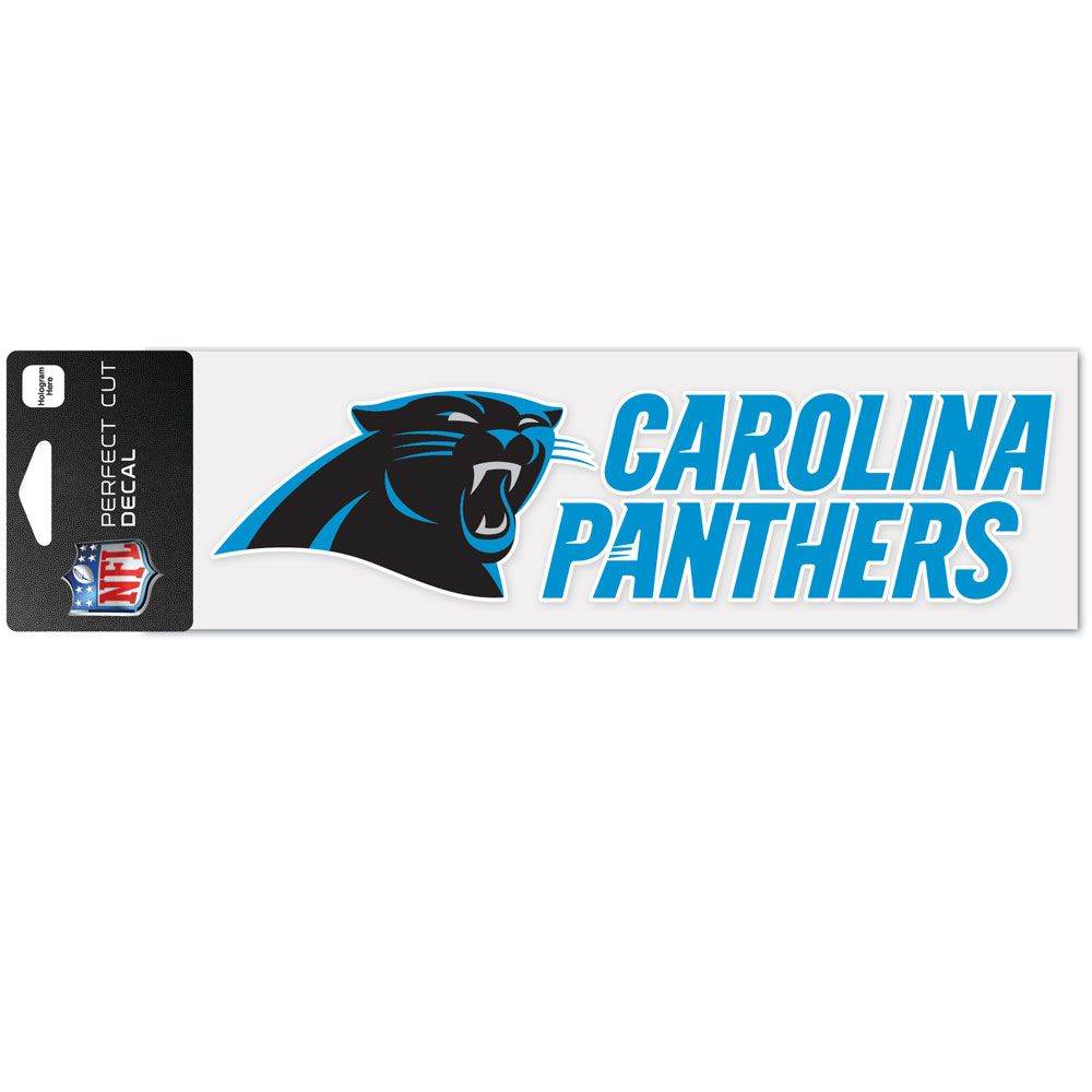 Carolina Panthers Decal 3x10 Perfect Cut Wordmark Color - ToylandEU