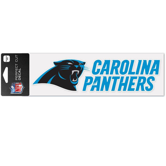 Carolina Panthers Decal 3x10 Perfect Cut Wordmark Color - ToylandEU