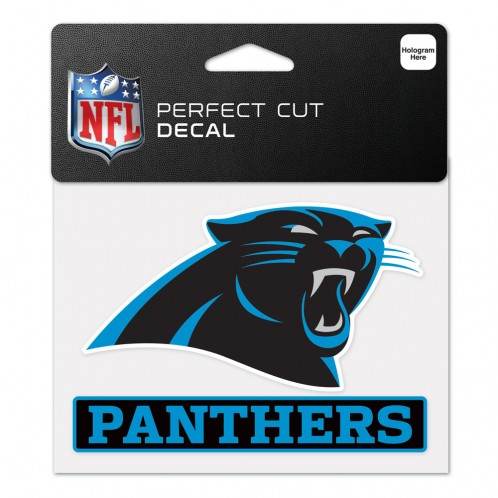 Carolina Panthers Decal 4.5x5.75 Perfect Cut Color Vinyl - ToylandEU