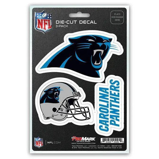  Carolina Panthers Die Cut Decal 3 Pack Premium Clear Vinyl -  ToylandEU™