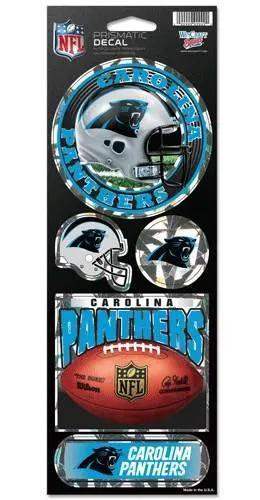  Carolina Panthers Die Cut Decal Sheet Prismatic 4x12 -  ToylandEU™
