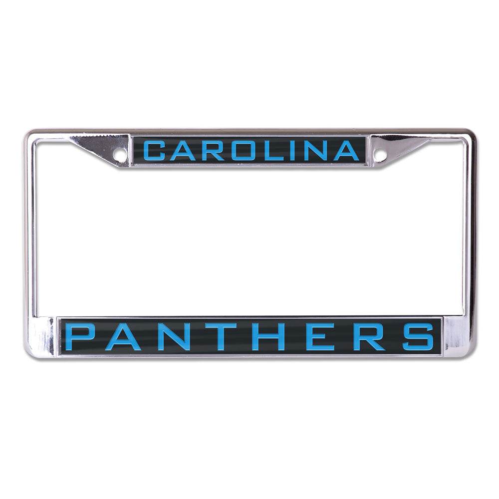 Carolina Panthers Inlaid License Plate Frame Chrome - ToylandEU