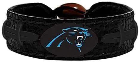  Carolina Panthers Leather Bracelet With Black Ceramic Bead -  ToylandEU™
