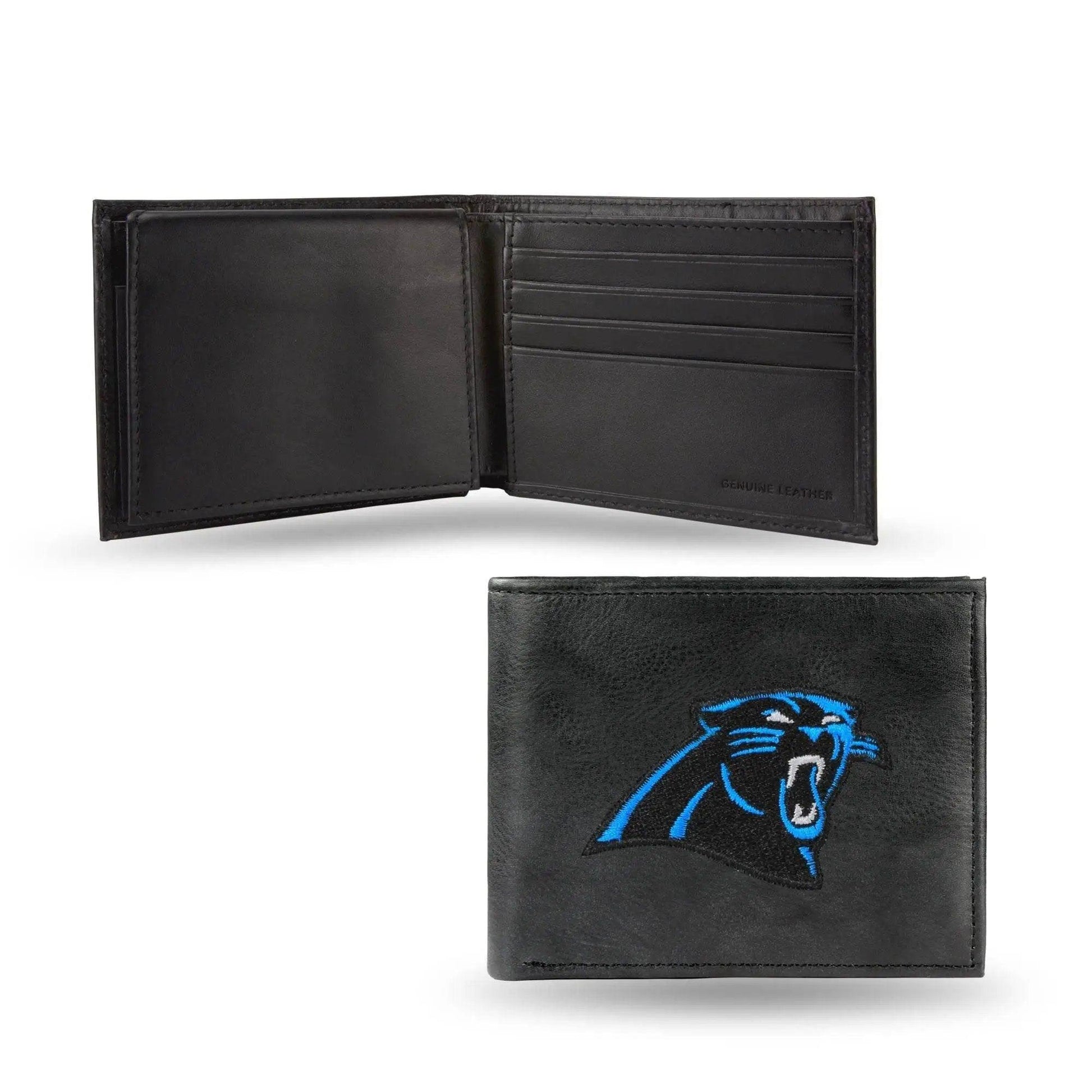  Carolina Panthers Leather Wallet Billfold Embroidered Black -  ToylandEU™