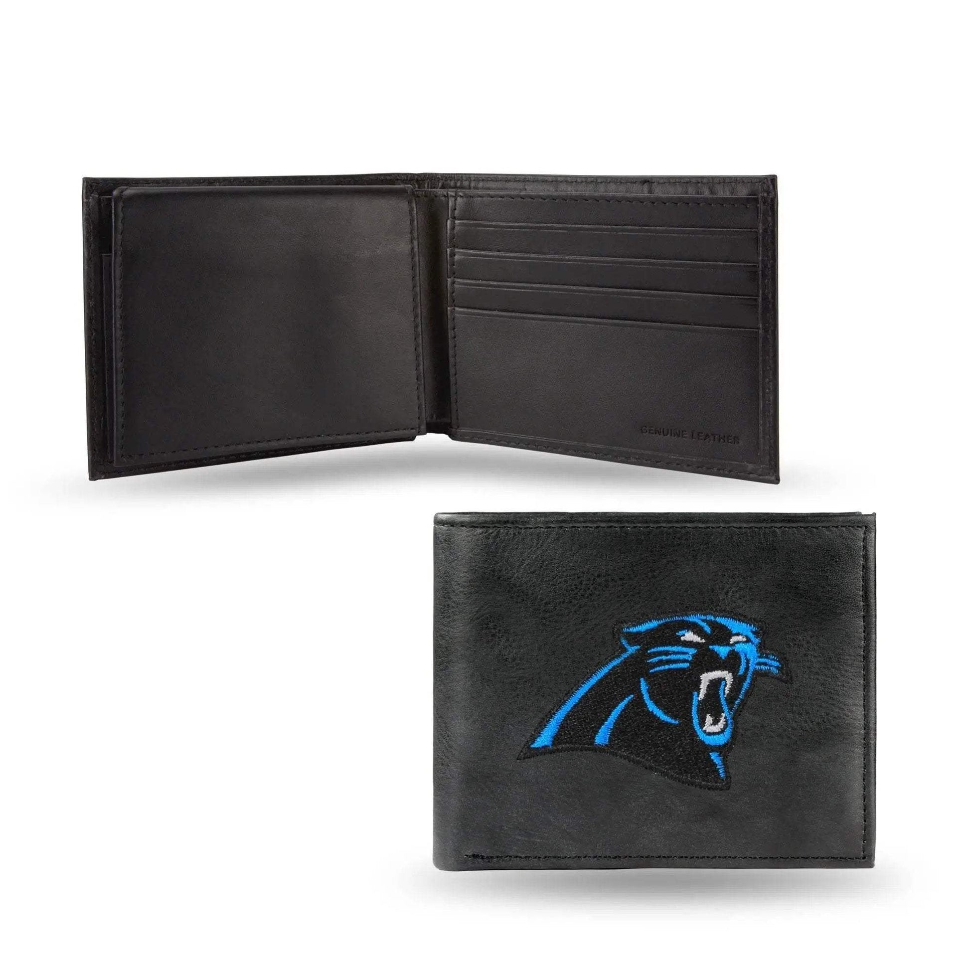  Carolina Panthers Leather Wallet Billfold Embroidered Black -  ToylandEU™