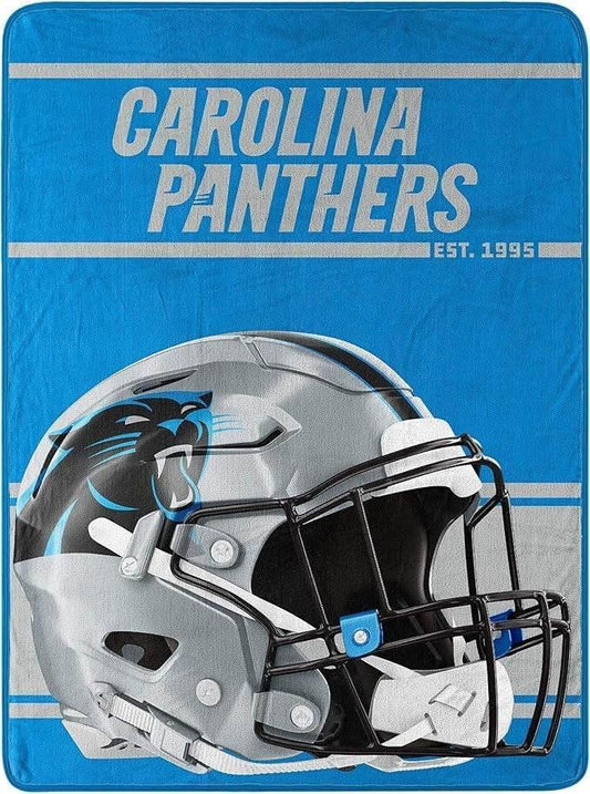  Carolina Panthers Micro Raschel Blanket 46x60 Run Design -  ToylandEU™