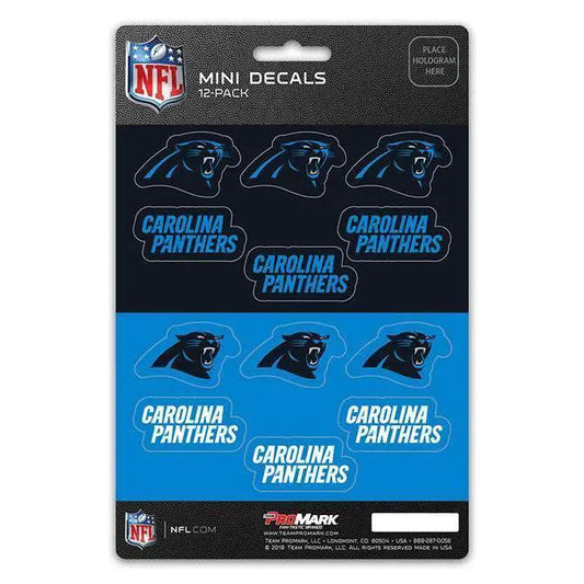  Carolina Panthers Mini Decal Set 12 Pack Premium Vinyl -  ToylandEU™