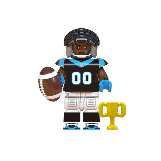 Carolina Panthers Figure Collectible in ABS Plastic, Durable Build, Team Colors - ToylandEU
