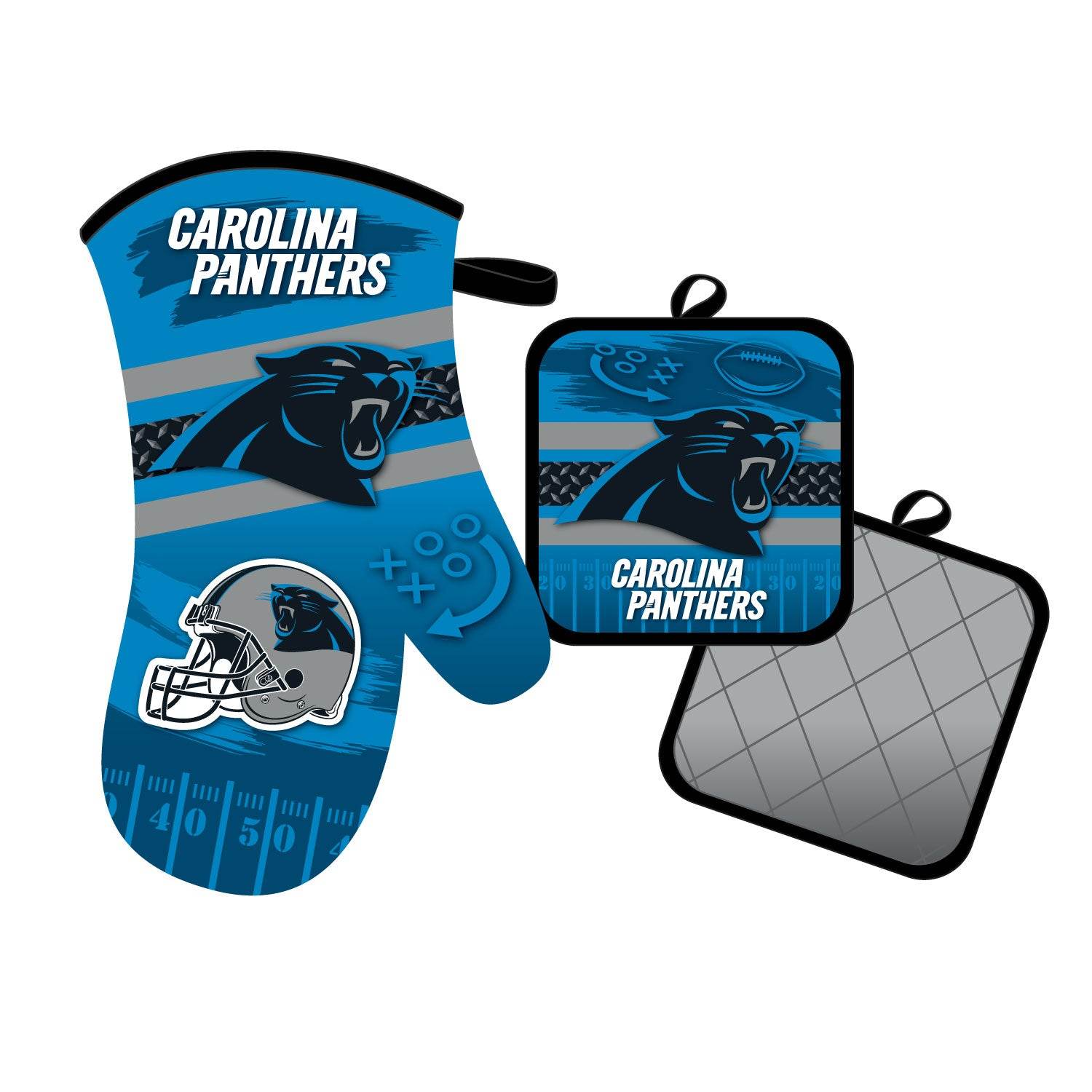 Carolina Panthers Oven Mitt And Pot Holder Set NFL Licensed - ToylandEU