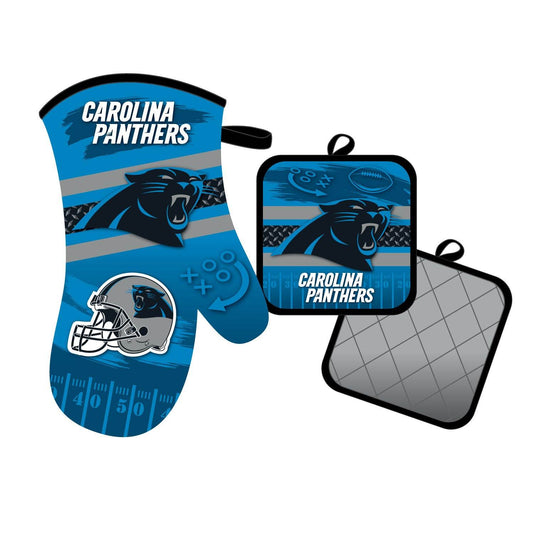 Carolina Panthers Oven Mitt And Pot Holder Set NFL Licensed - ToylandEU