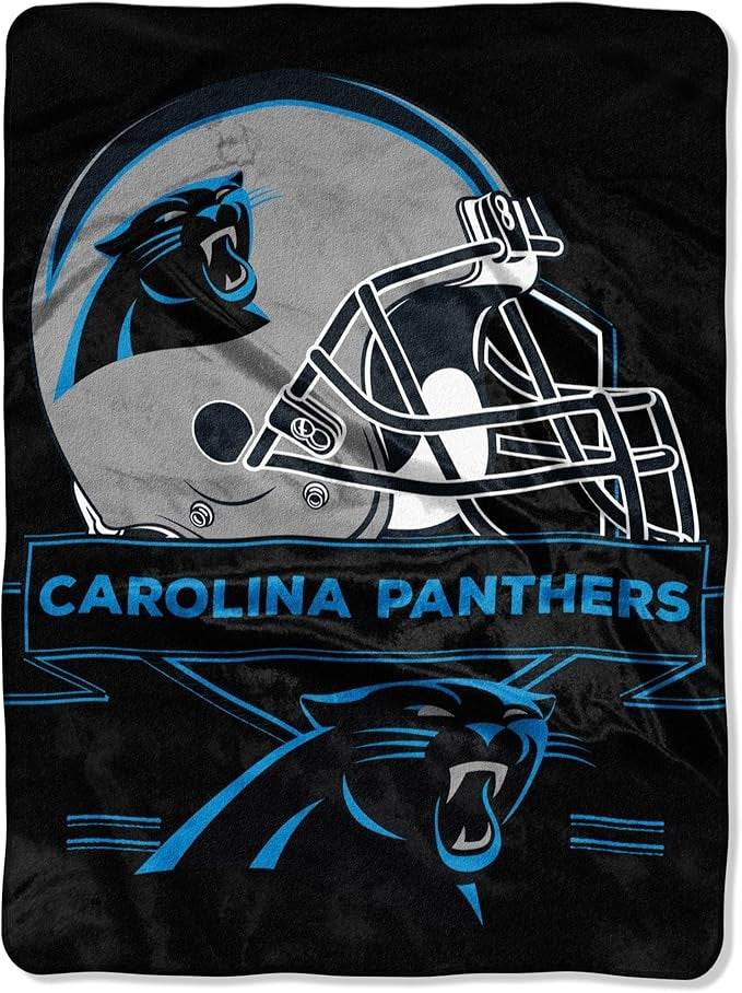 Carolina Panthers Raschel Blanket 60x80 Prestige Design - ToylandEU