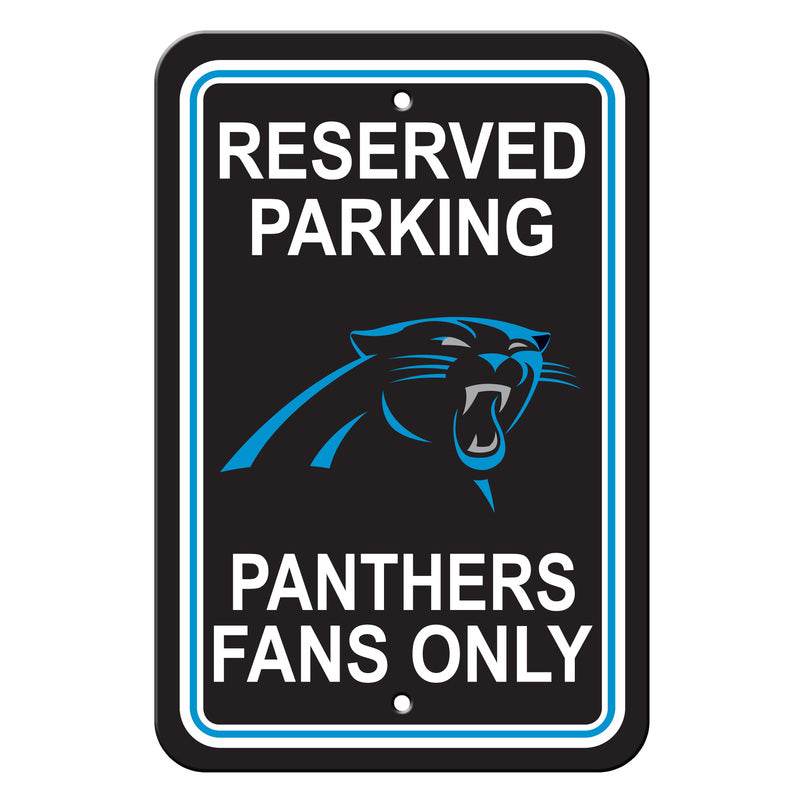 Carolina Panthers Reserved Parking Sign 12x18 Plastic - ToylandEU