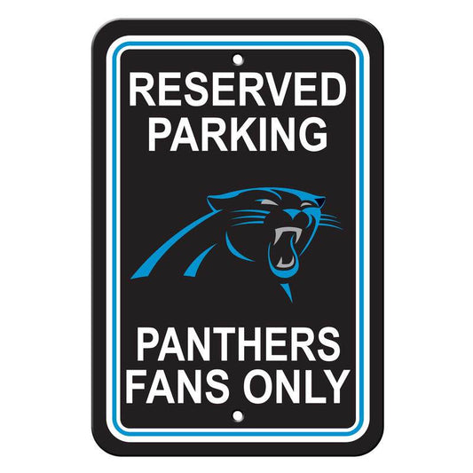 Carolina Panthers Reserved Parking Sign 12x18 Plastic - ToylandEU