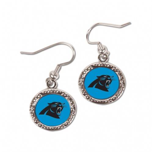 Carolina Panthers Round Earrings Officially Licensed - ToylandEU