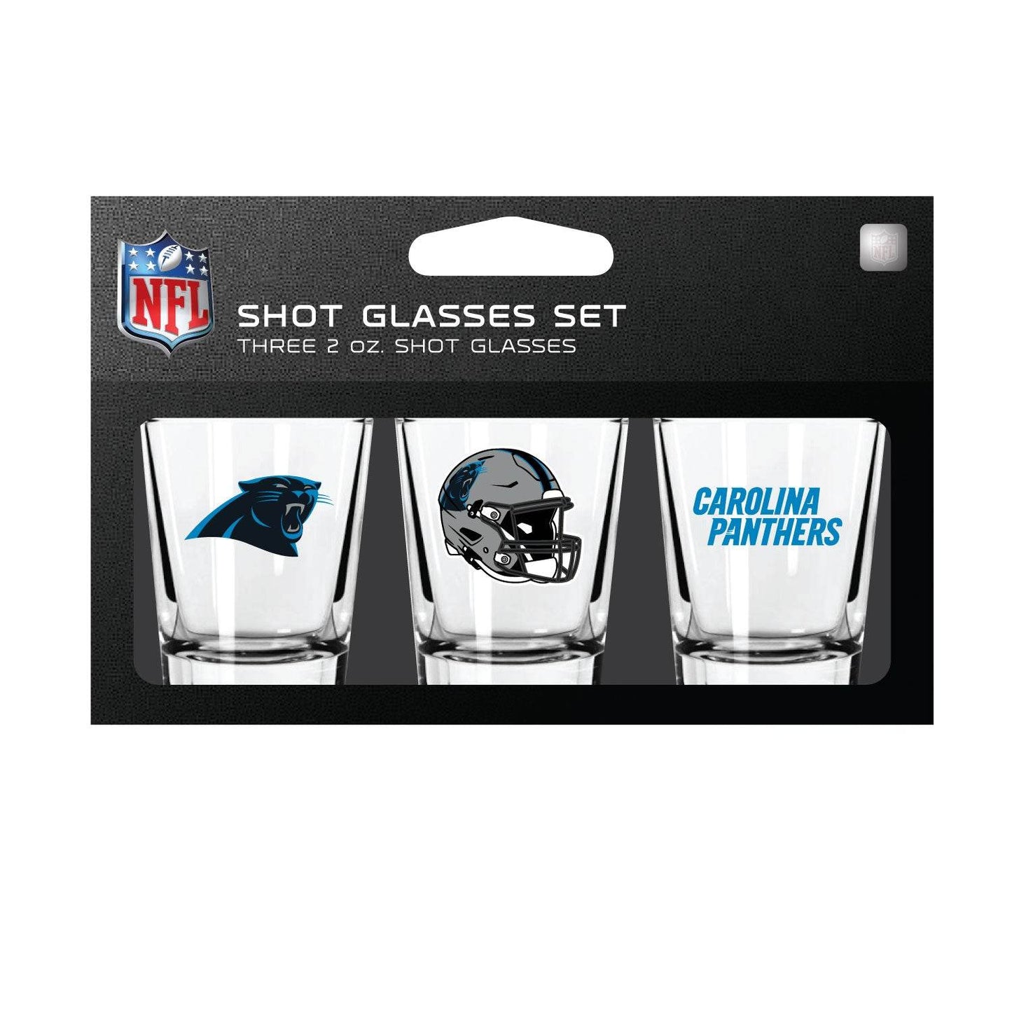 Carolina Panthers Shot Glass Set Boxed And Dishwasher Safe - ToylandEU