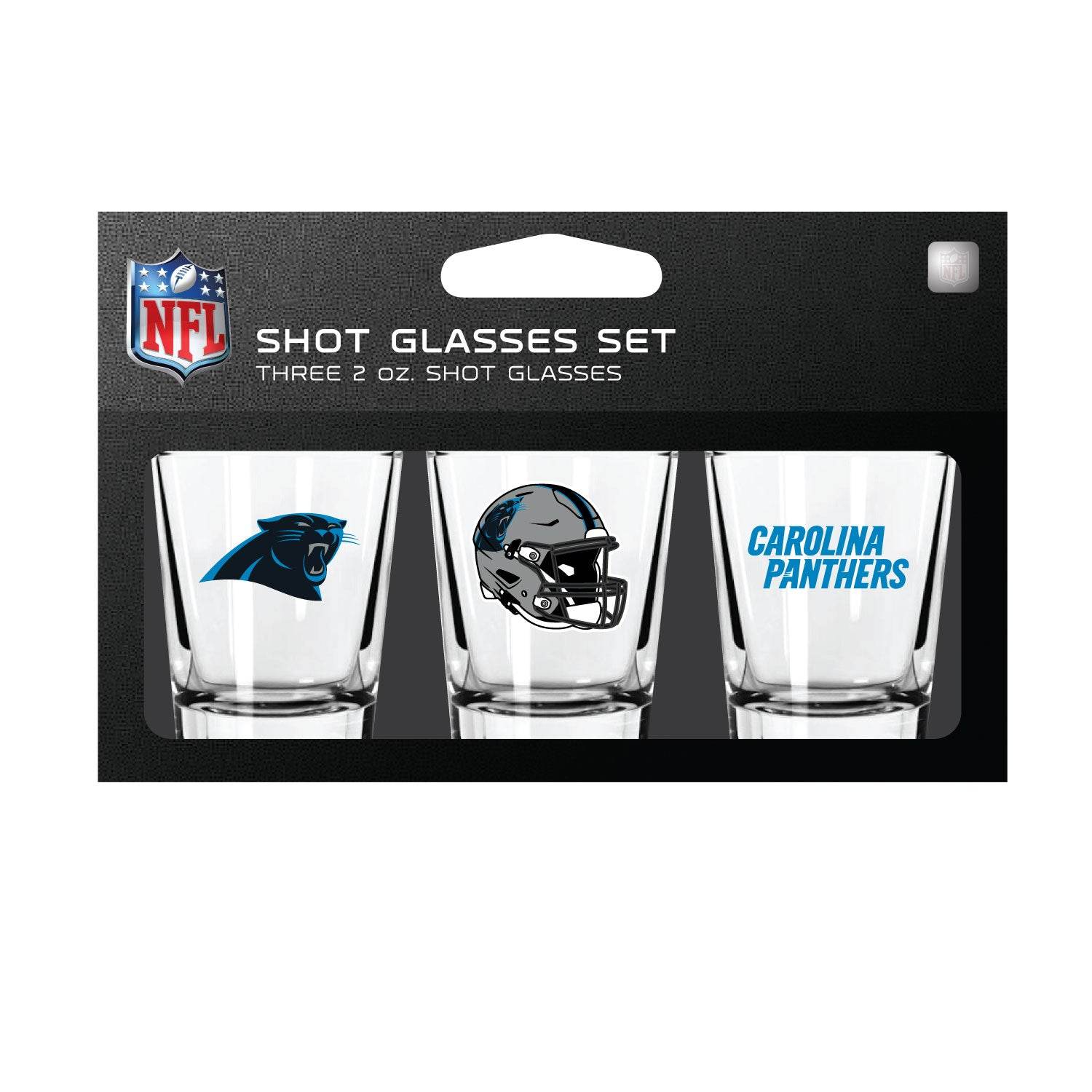 Carolina Panthers Shot Glass Set Boxed And Dishwasher Safe - ToylandEU