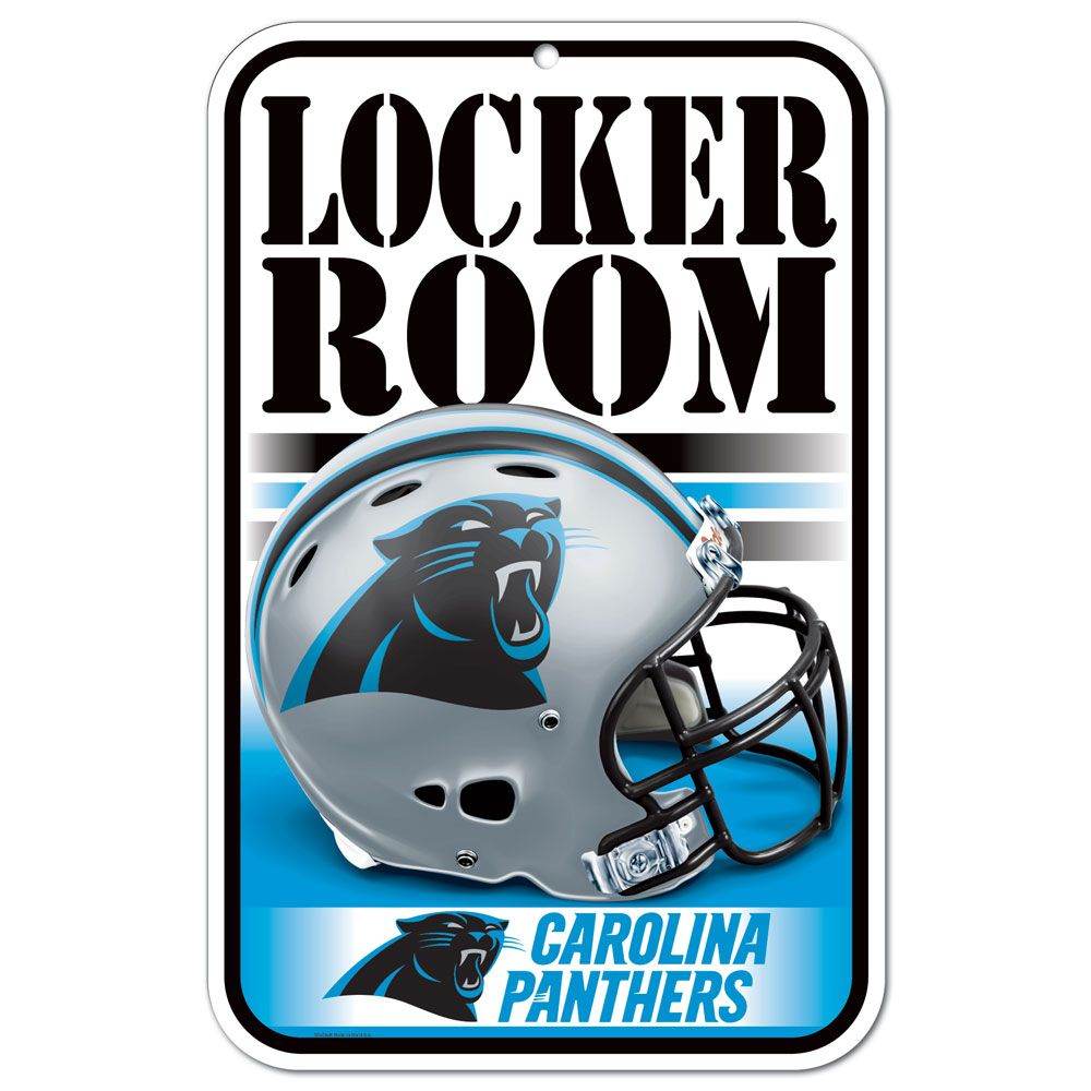 Carolina Panthers Sign 11x17 Plastic Locker Room Design - ToylandEU