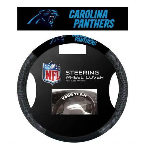  Carolina Panthers Steering Wheel Cover Mesh Style CO -  ToylandEU™
