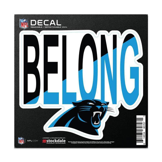  Carolina Panthers Vinyl Decal 6x6 All Surface Slogan -  ToylandEU™