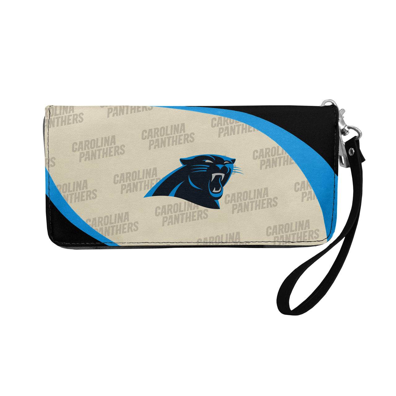 Carolina Panthers Wallet Curve Organizer Wristlet Zipper - ToylandEU