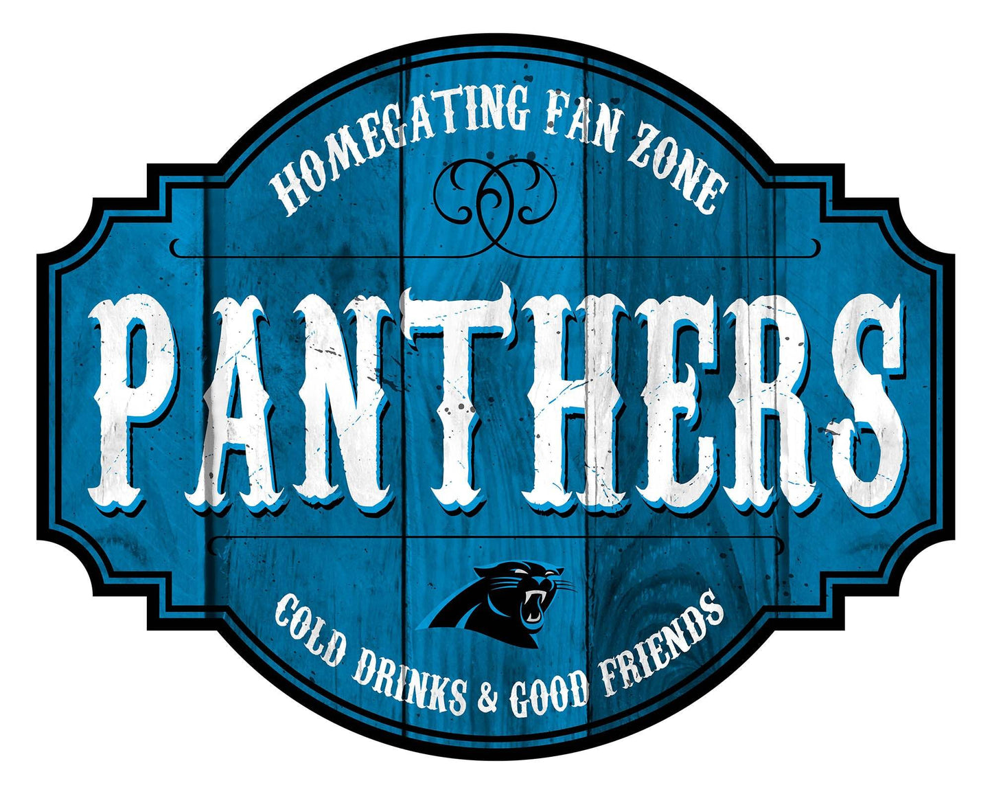 Carolina Panthers Wood Sign 12 Inch Homegating Tavern - ToylandEU