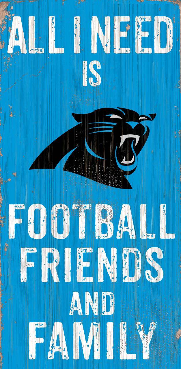 Carolina Panthers Wood Sign 6x12 Football Family Gift - ToylandEU