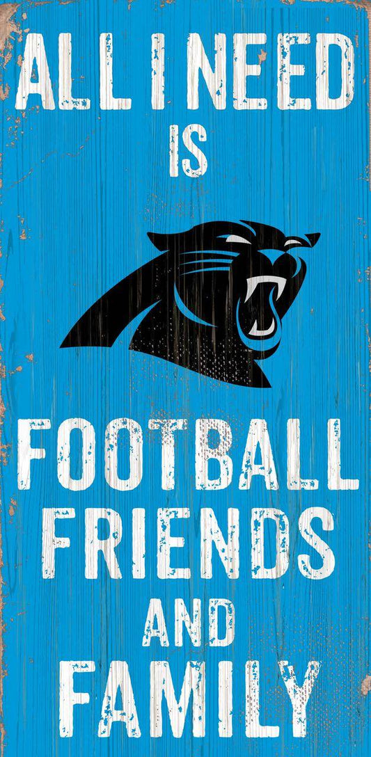 Carolina Panthers Wood Sign 6x12 Football Family Gift - ToylandEU