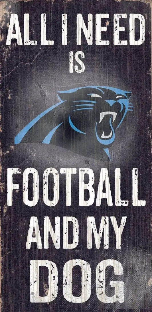  Carolina Panthers Wood Sign Football and Dog 6x12 Inches -  ToylandEU™
