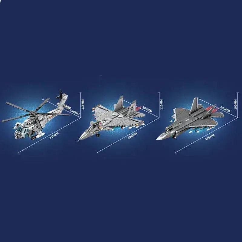  Carrier Based Fighter Building Blocks Kit Aircraft -  ToylandEU™
