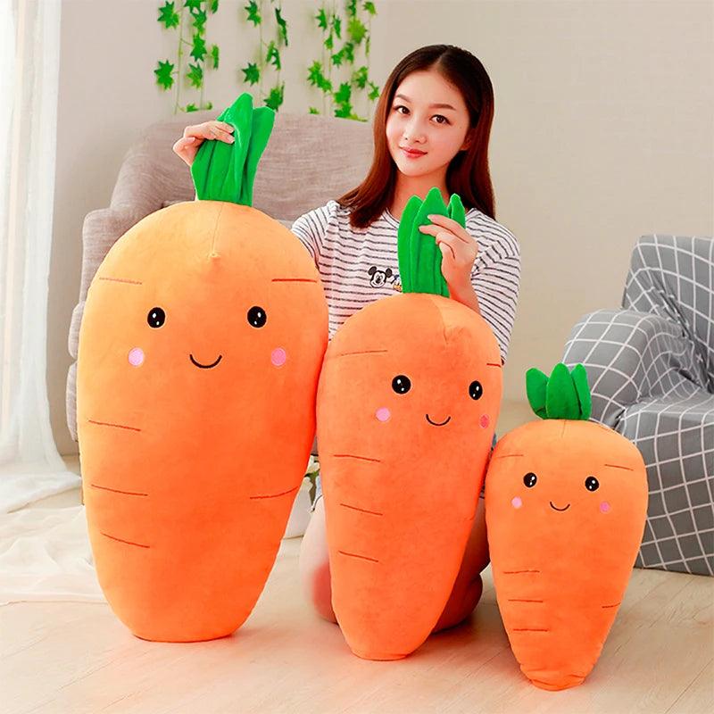  Carrot Plush Toy Pillow Ultra Soft PP Cotton Filling 