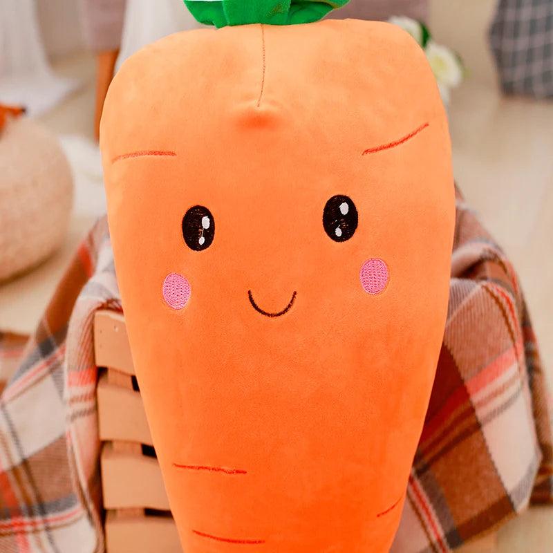  Carrot Plush Toy Pillow Ultra Soft PP Cotton Filling 